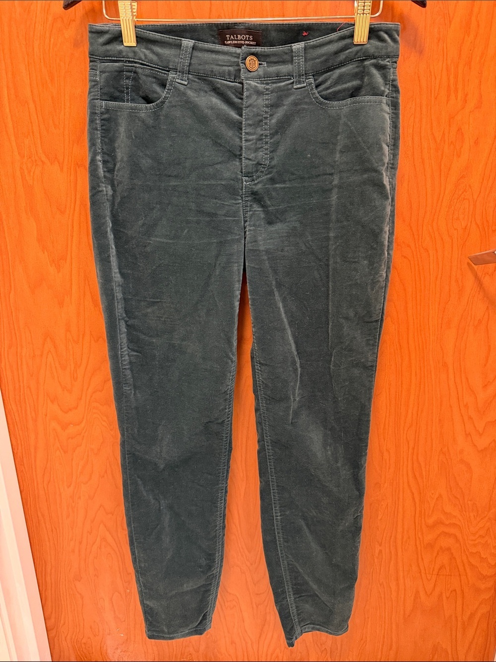 👖👖👖BOGOHO👖👖👖Talbots Forest Green Corduroy Pants-4